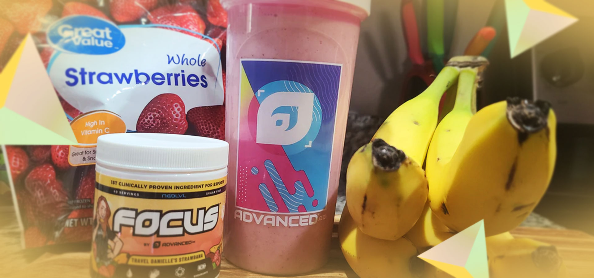 June's Strawbana Smoothie | AdvancedGG