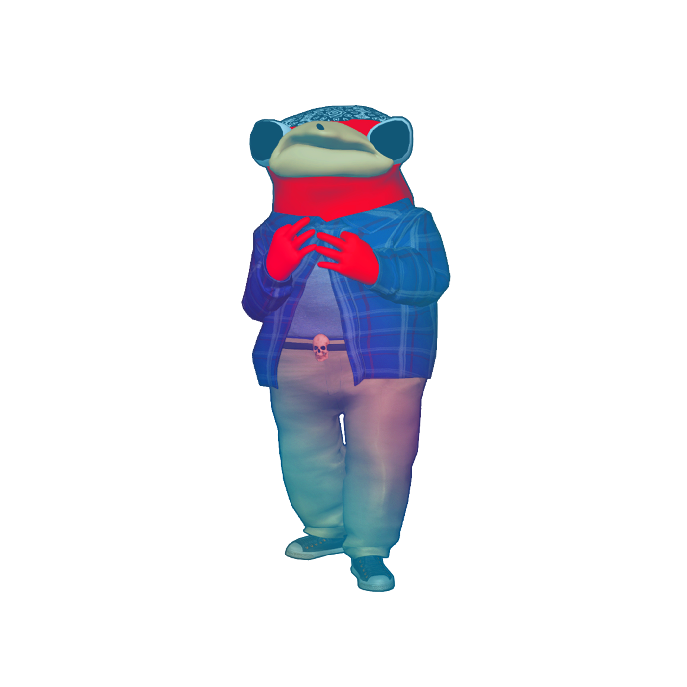 Zilverk Gangster Sticker