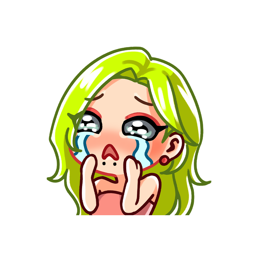 Jojo Cry Sticker