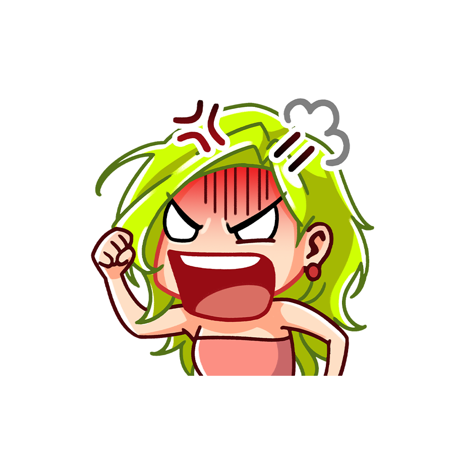 Jojo Angry Sticker