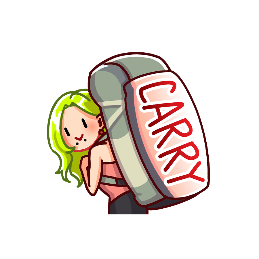 Jojo Carried Sticker