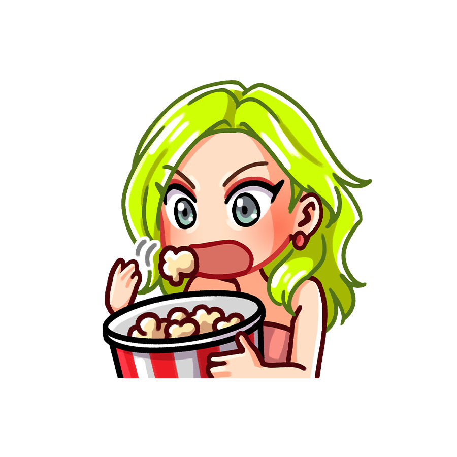 Jojo Popcorn Sticker