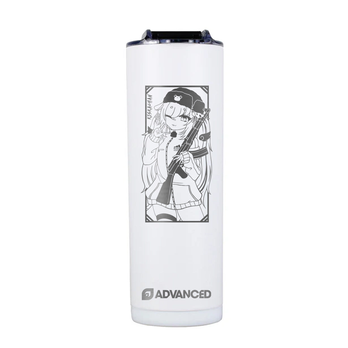 Kiskachan Custom 20oz Skinny Tumbler - White