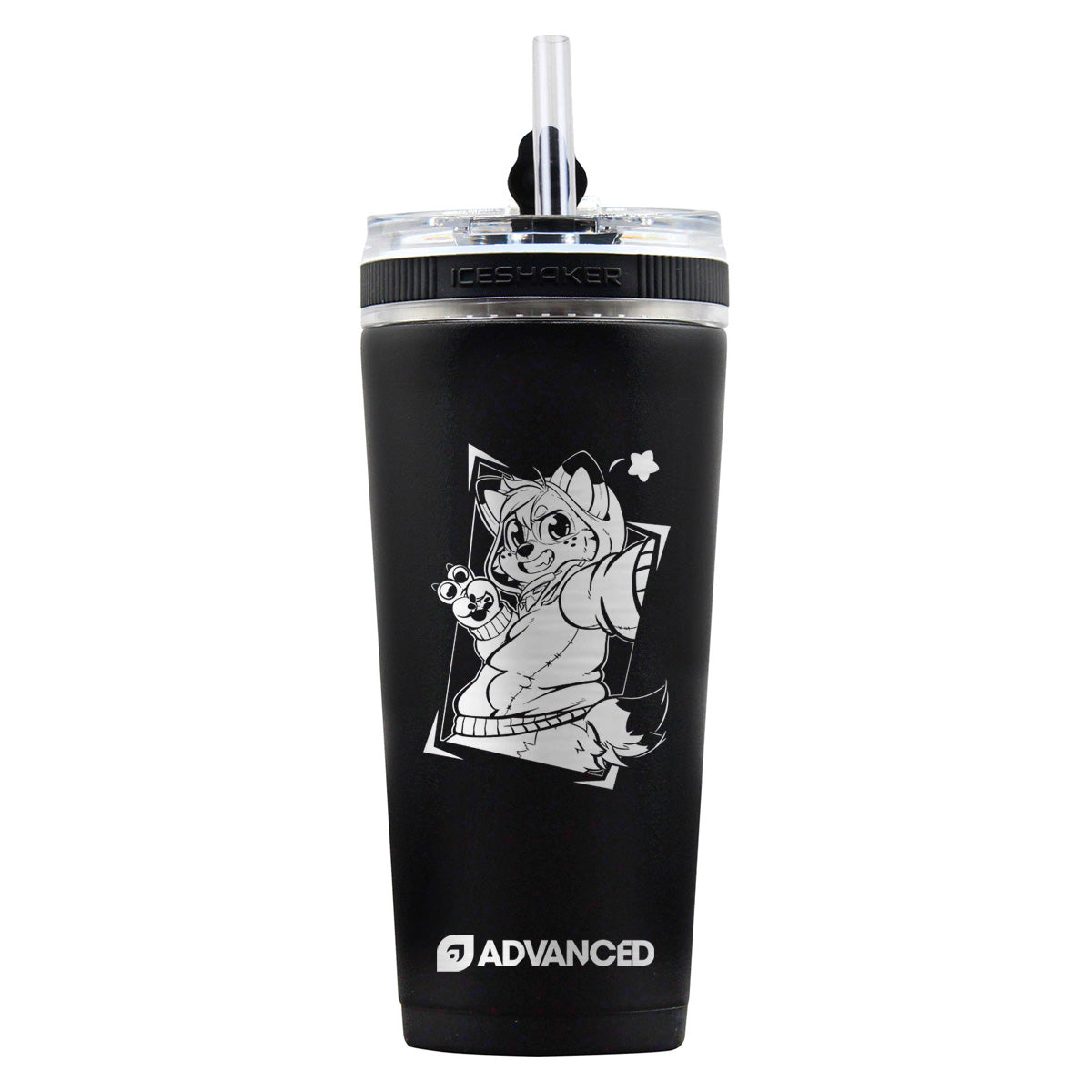 Corgi Cam Custom 26oz Flex Bottle - Black