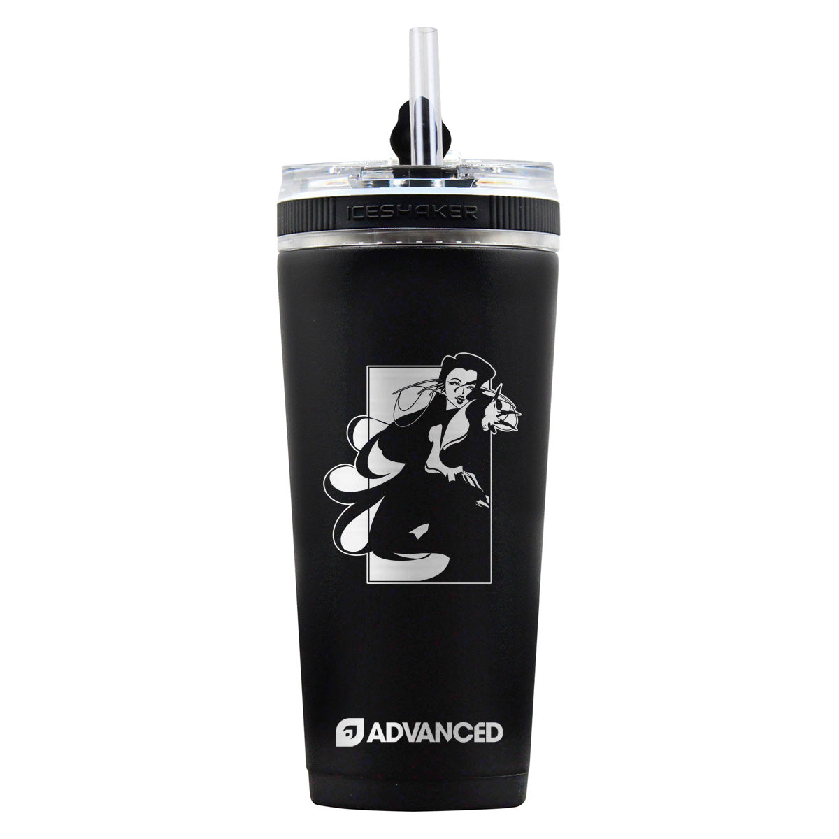 DeadlyDesiree Custom 26oz Flex Bottle - Black