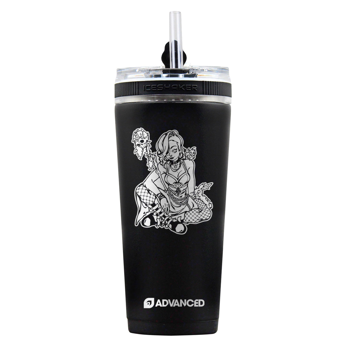 RinVixen Custom 26oz Flex Bottle - Black