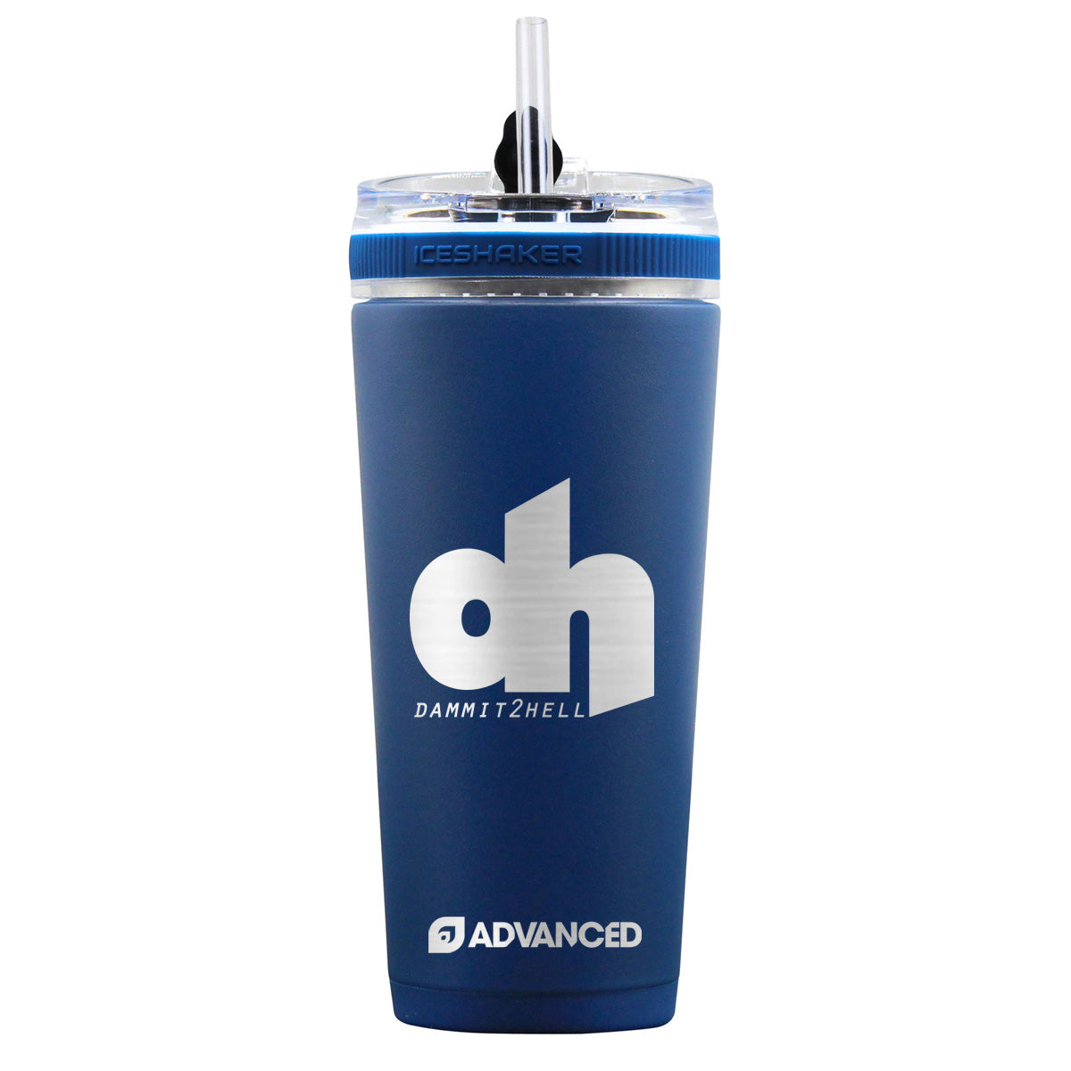 Dammit2hell V2 Custom 26oz Flex Bottle - Navy
