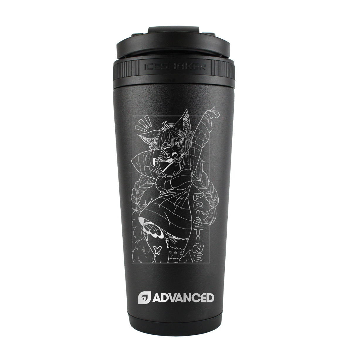 Pristine Custom 26oz Ice Shaker - Black