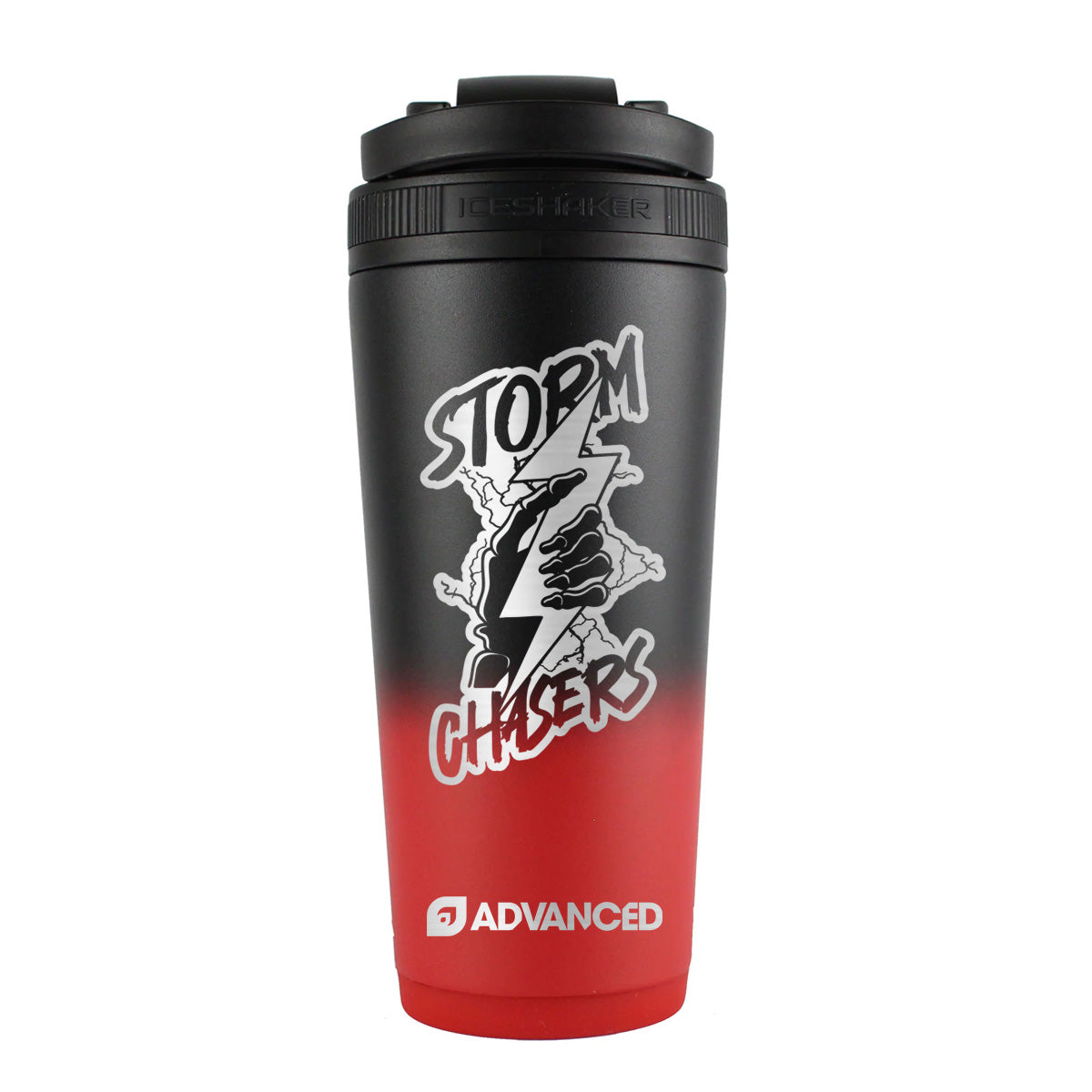 VoidStxrm Custom 26oz Ice Shaker - Red Black Ombre
