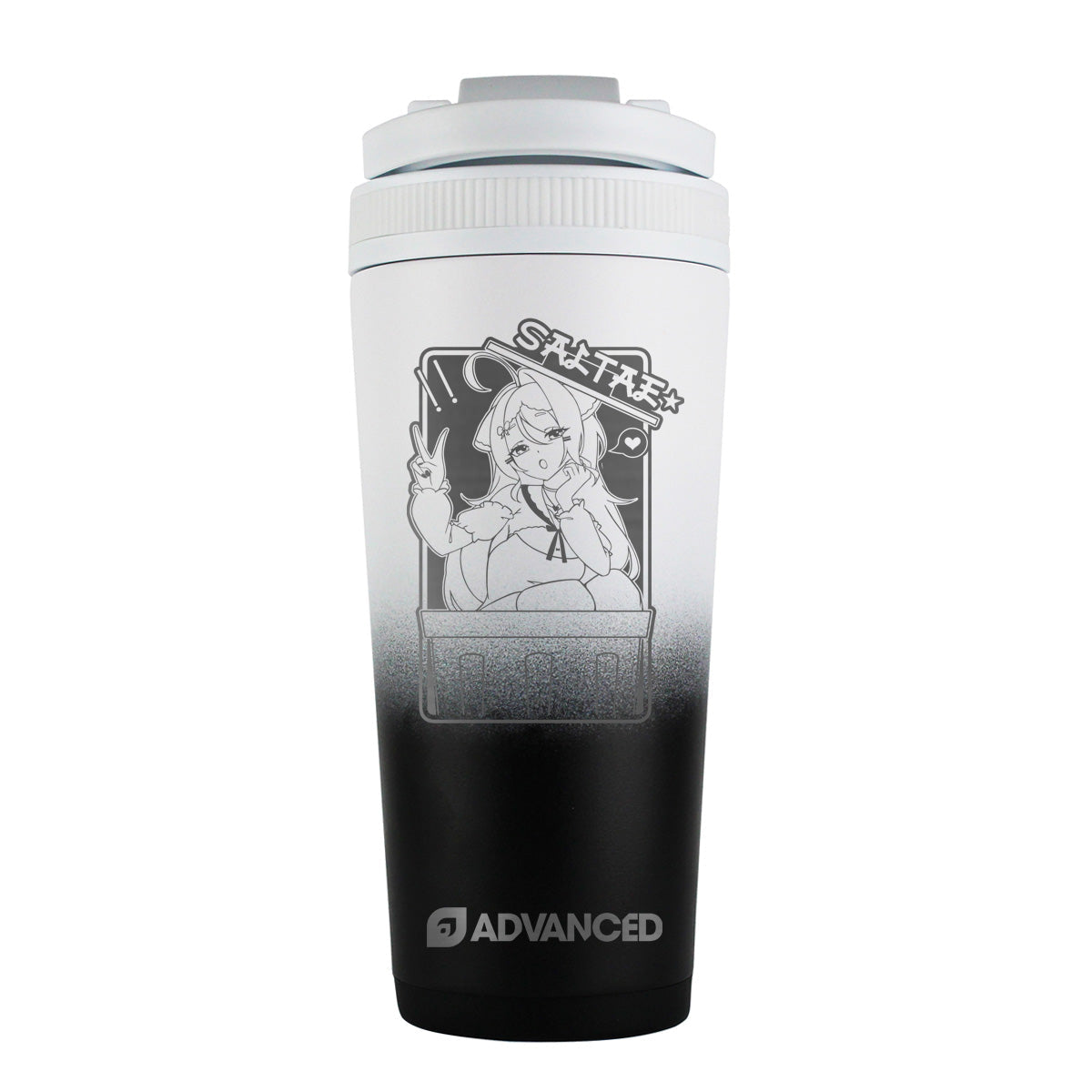 Saltae x ADVANCED Premium Ice Shaker - Black White Ombre