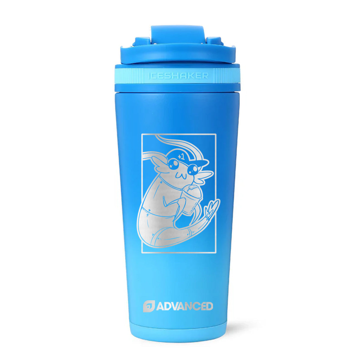 Glowl V2 Custom 26oz Ice Shaker - Blue Color Rush