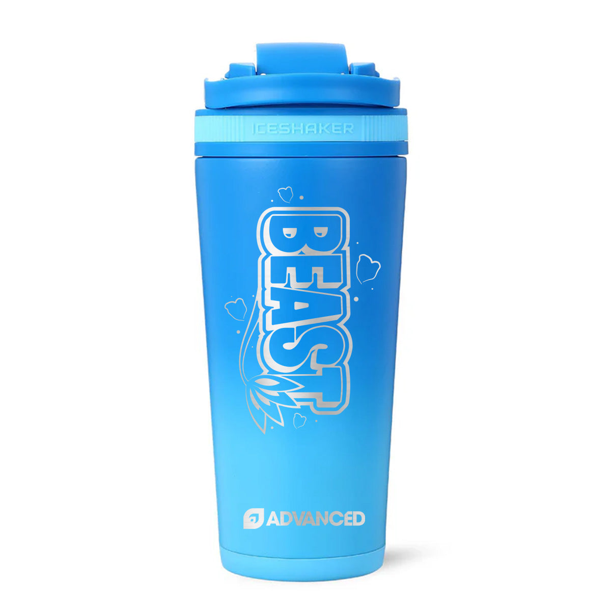 Beast's Custom 26oz Ice Shaker - Blue Color Rush