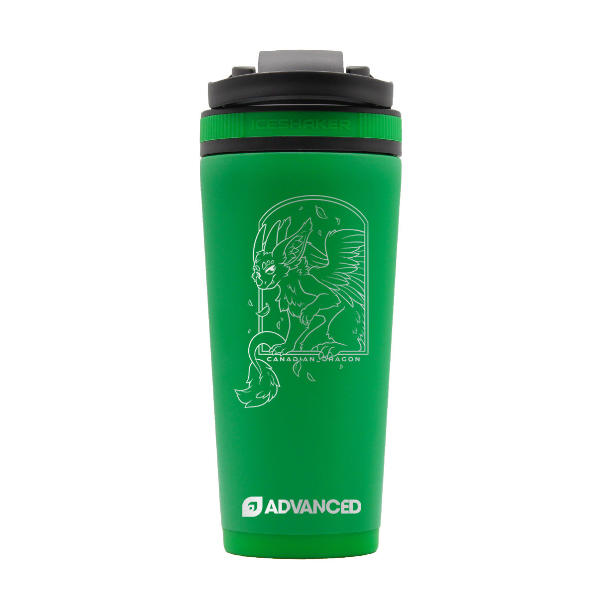 Canadian Dragon 1.0 Custom 26oz Ice Shaker - Dragon Green
