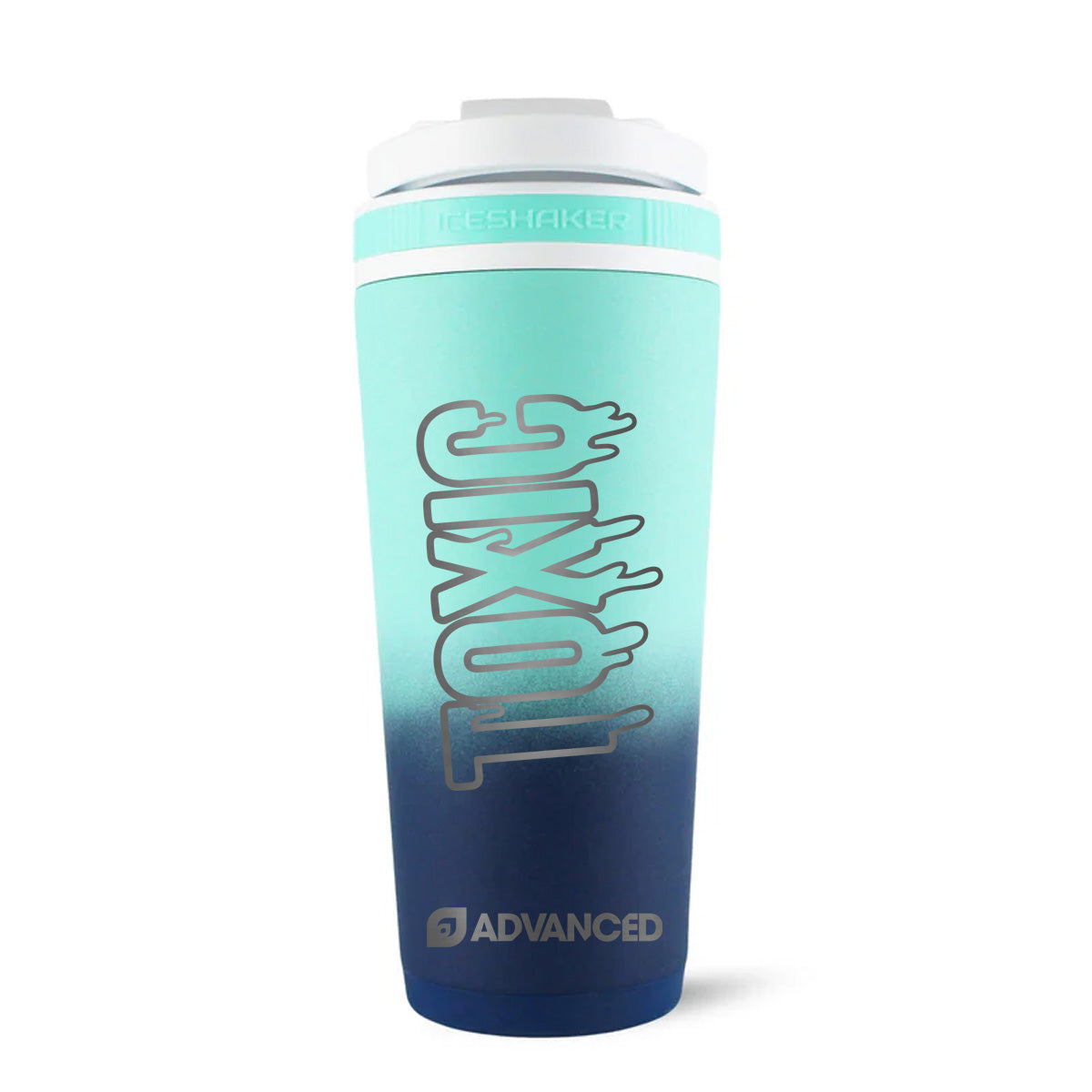 Trashes X ADVANCED 26oz Ice Shaker - Navy Mint Ombre