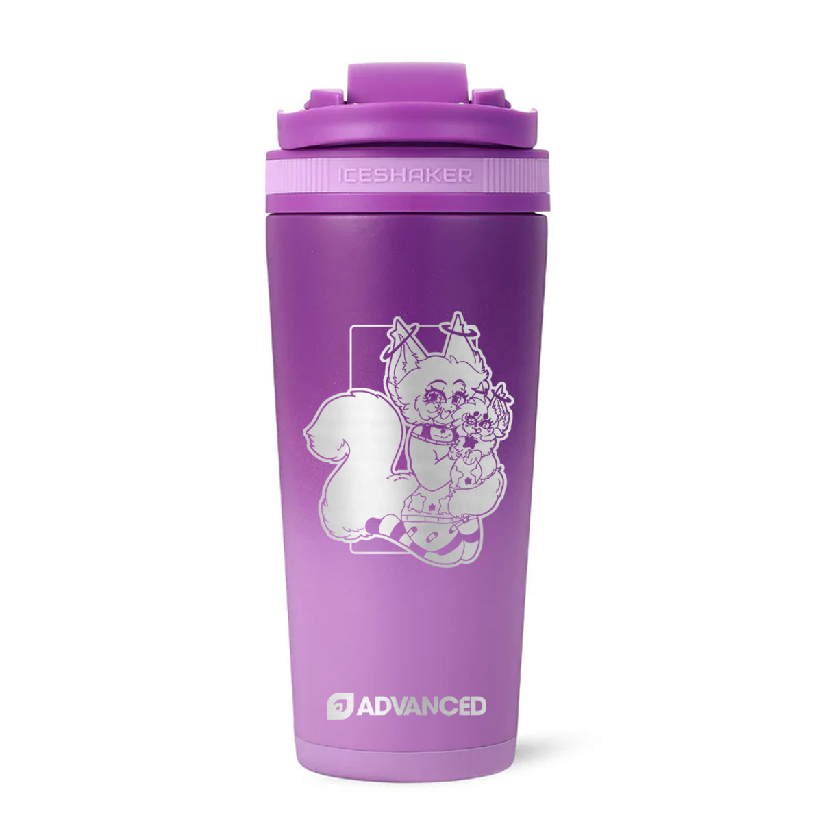 Cosmic Custom 26oz Ice Shaker - Purple Color Rush