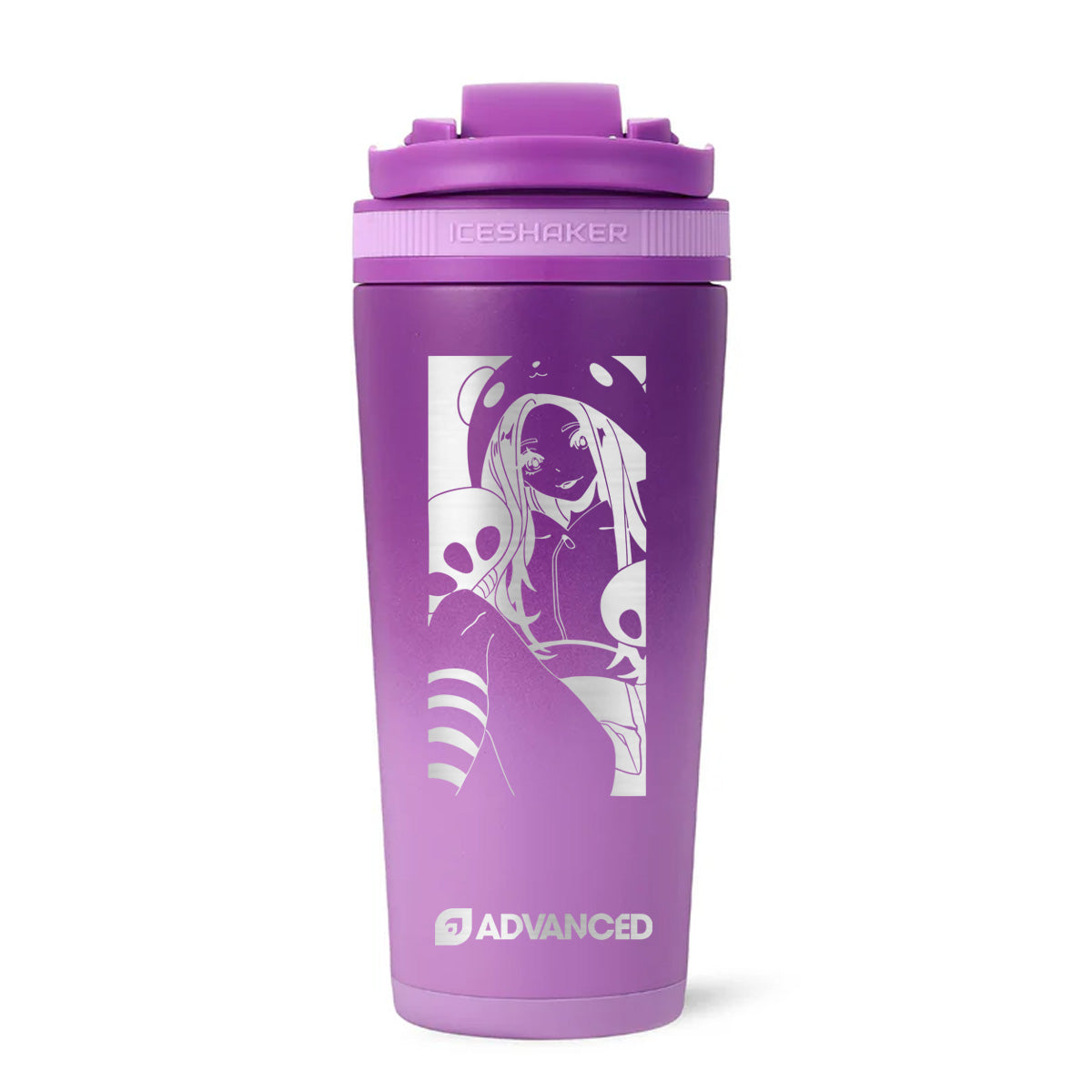 Melmie Custom 26oz Ice Shaker - Purple Color Rush