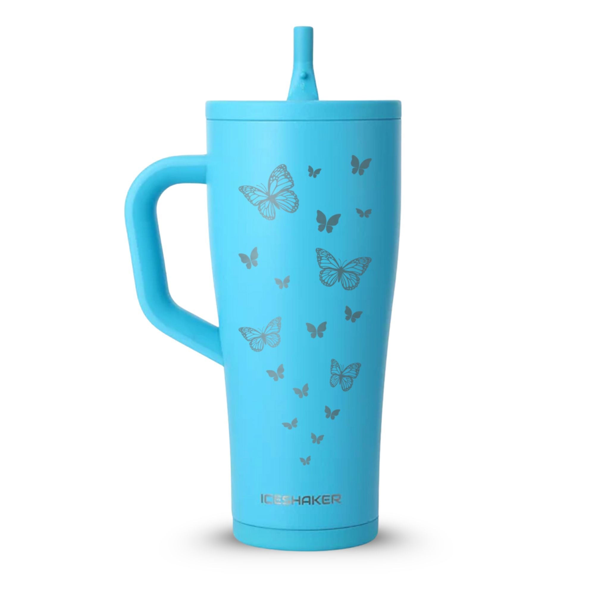 Butterflies Custom 32oz Legend Series Ice Shaker - Caribbean Blue