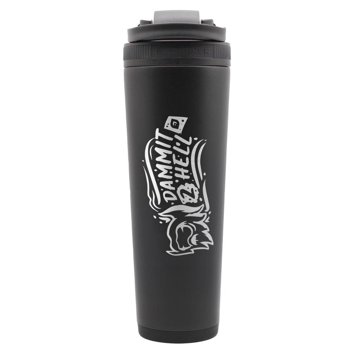 Dammit2Hell x ADVANCED.gg - Custom 32oz Ice Shaker - Black