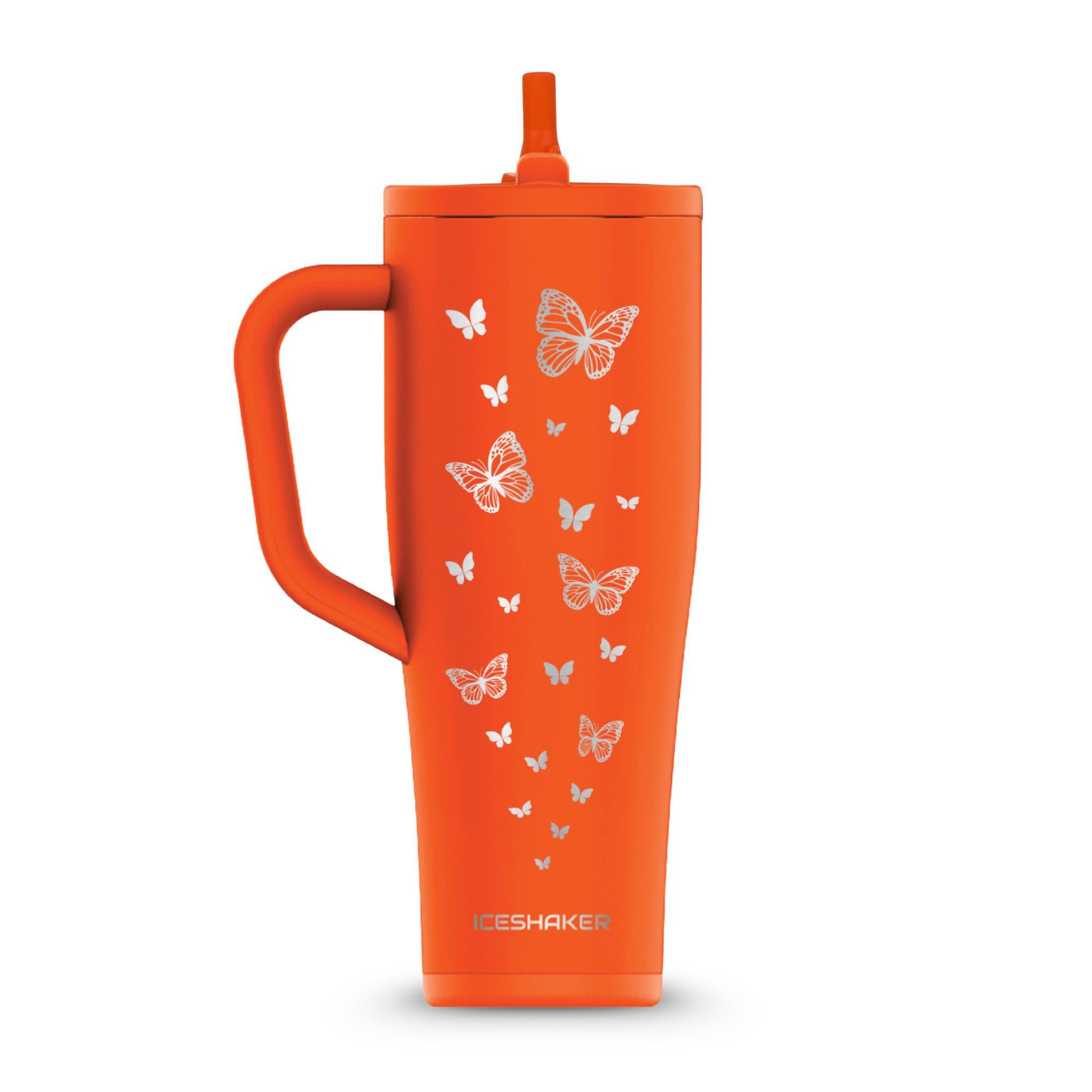 Butterflies Custom 40oz Legend Series Ice Shaker - Orange
