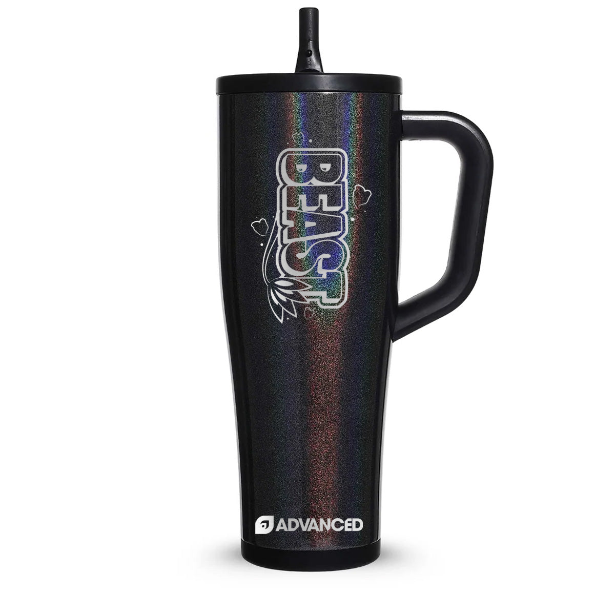 Beast Custom 40oz Legend Series Ice Shaker - Glitter Black