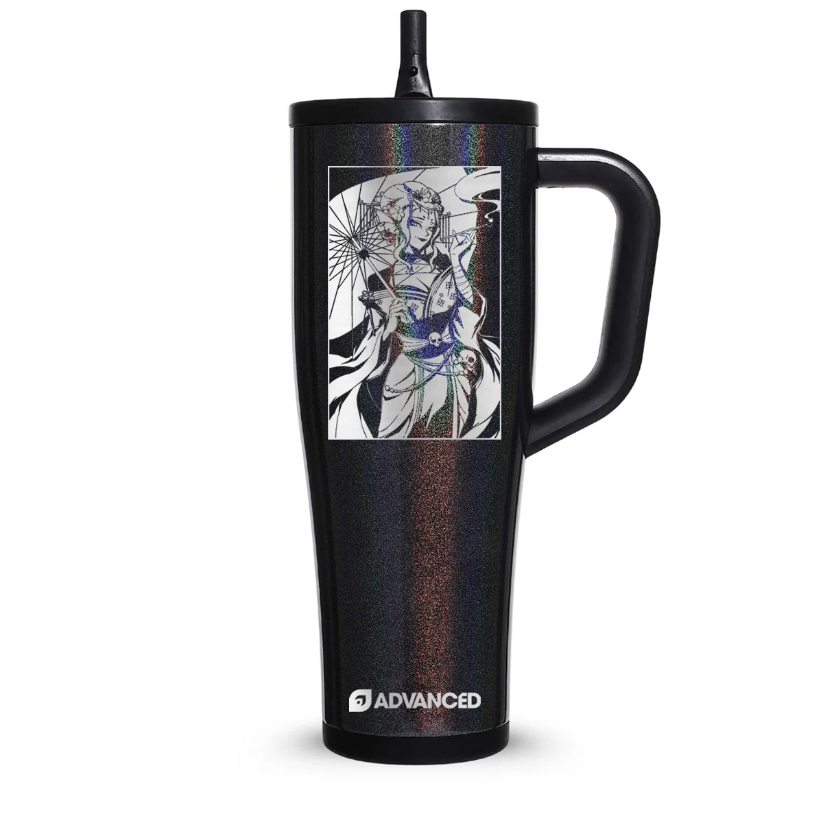 DeadlyDesiree V2 Custom 40oz Legend Series Ice Shaker - Glitter Black