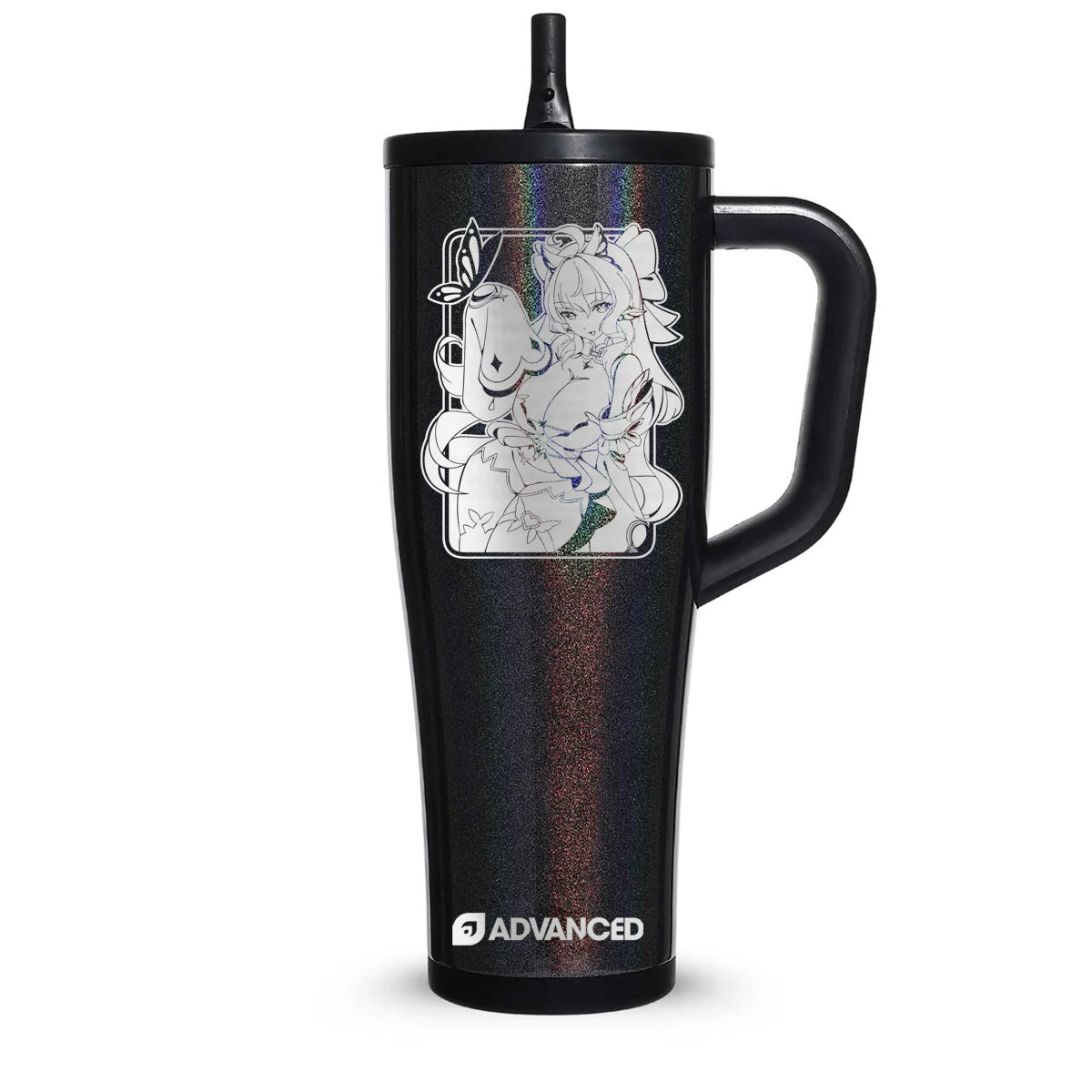 Hylia Custom 40oz Legend Series Ice Shaker - Glitter Black