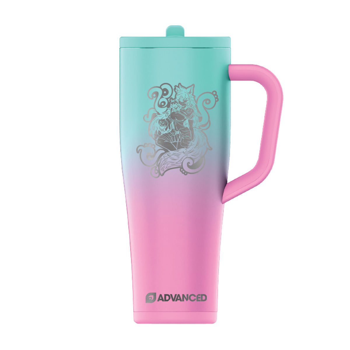 WiWi Custom 40oz Legend Series Ice Shaker - Pink Mint Ombre