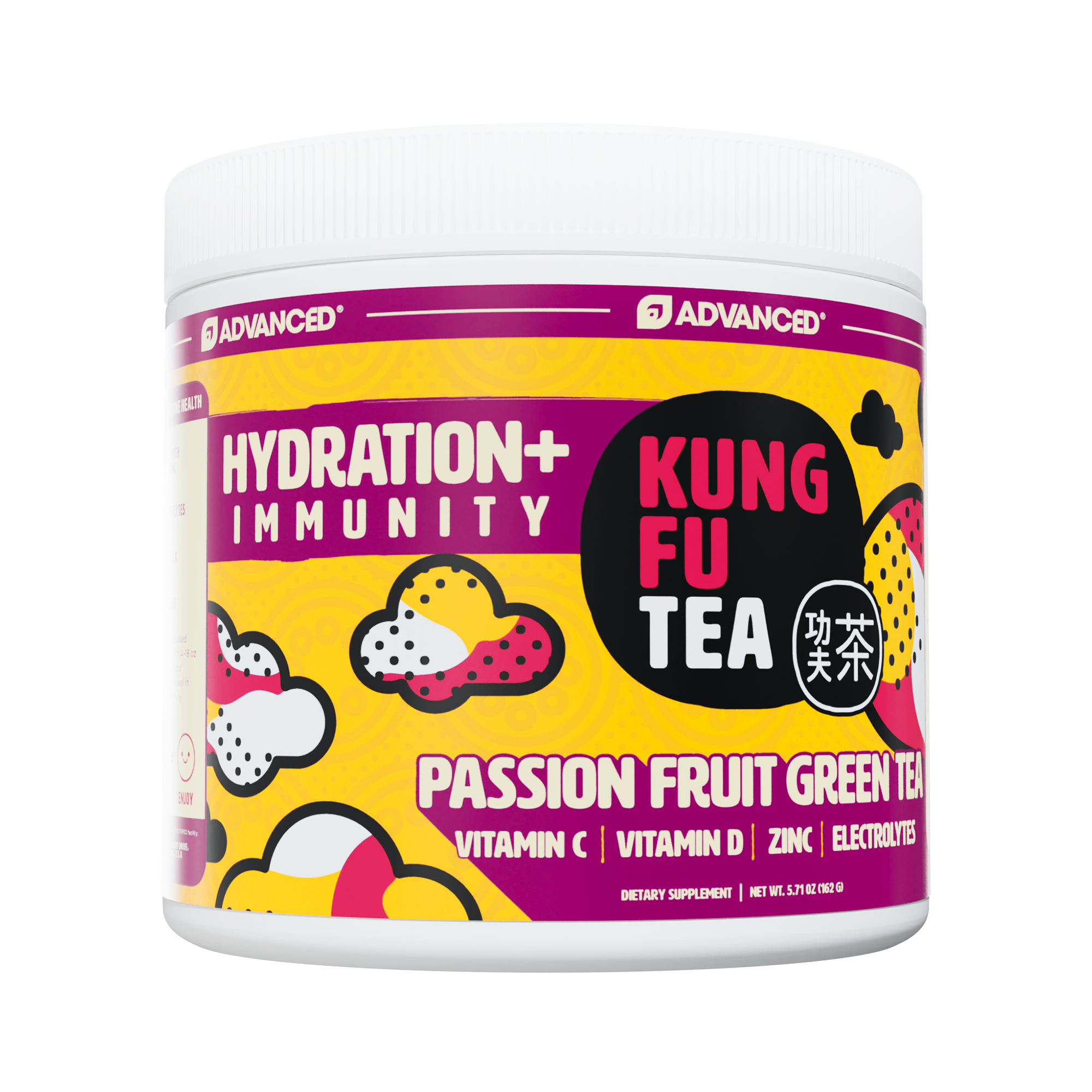 Immunity+ Hydration Kung Fu Tea Passionfruit Green Tea