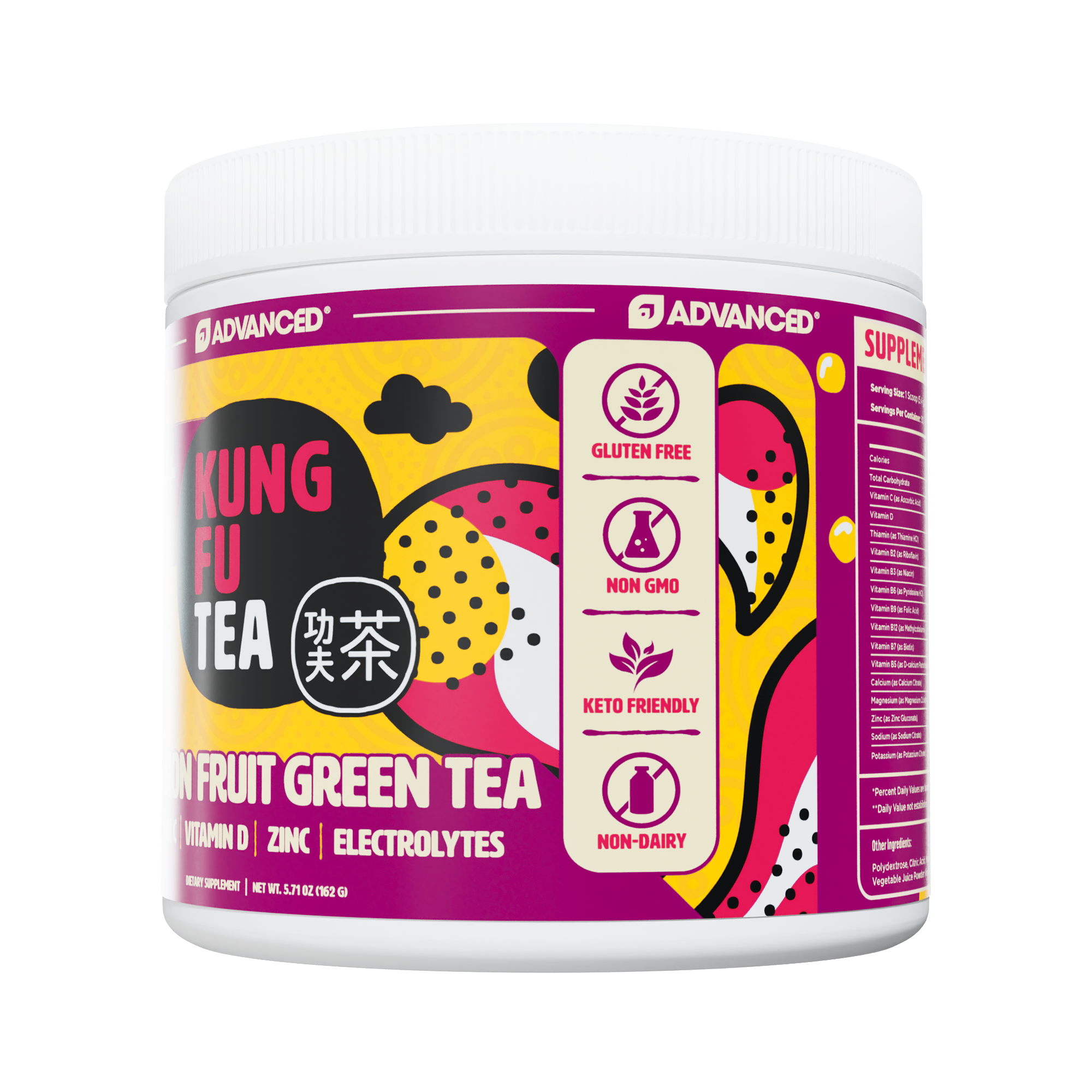 Immunity+ Hydration Kung Fu Tea Passionfruit Green Tea