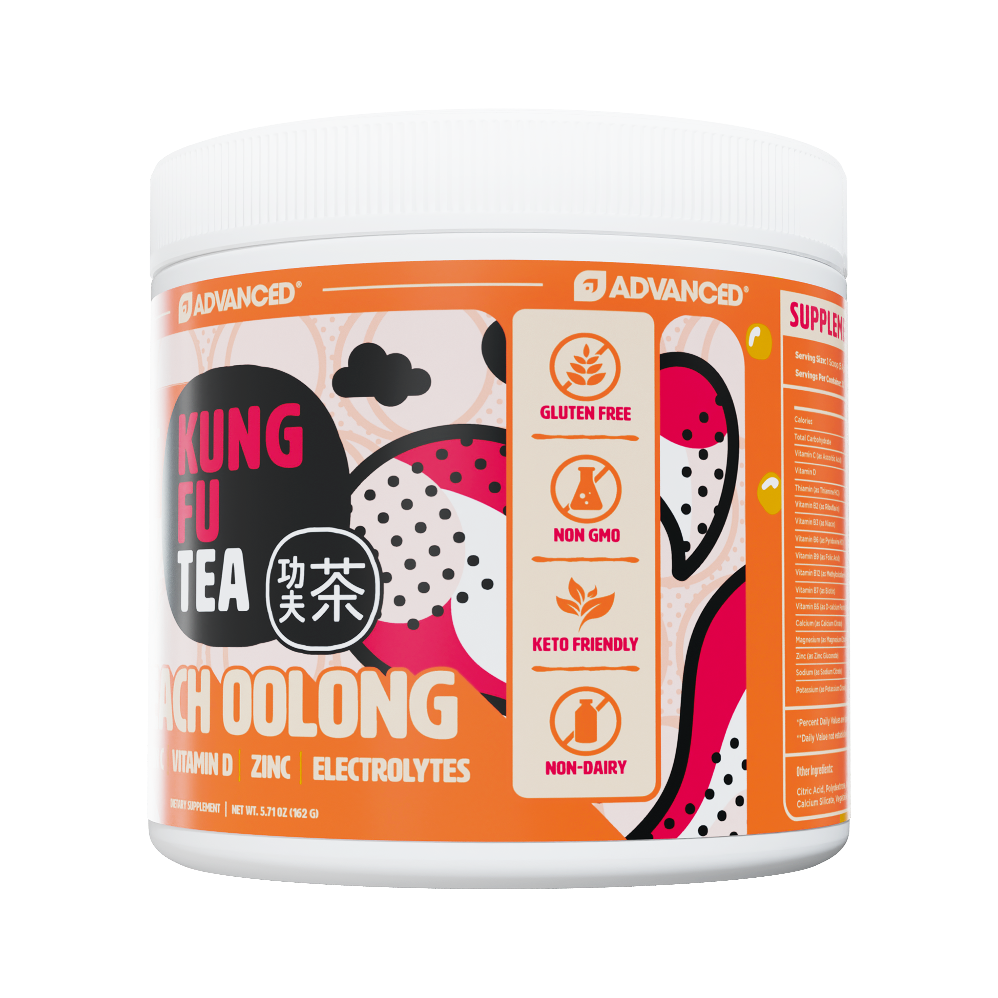 Immunity+ Hydration Kung Fu Tea Peach Oolong Tea