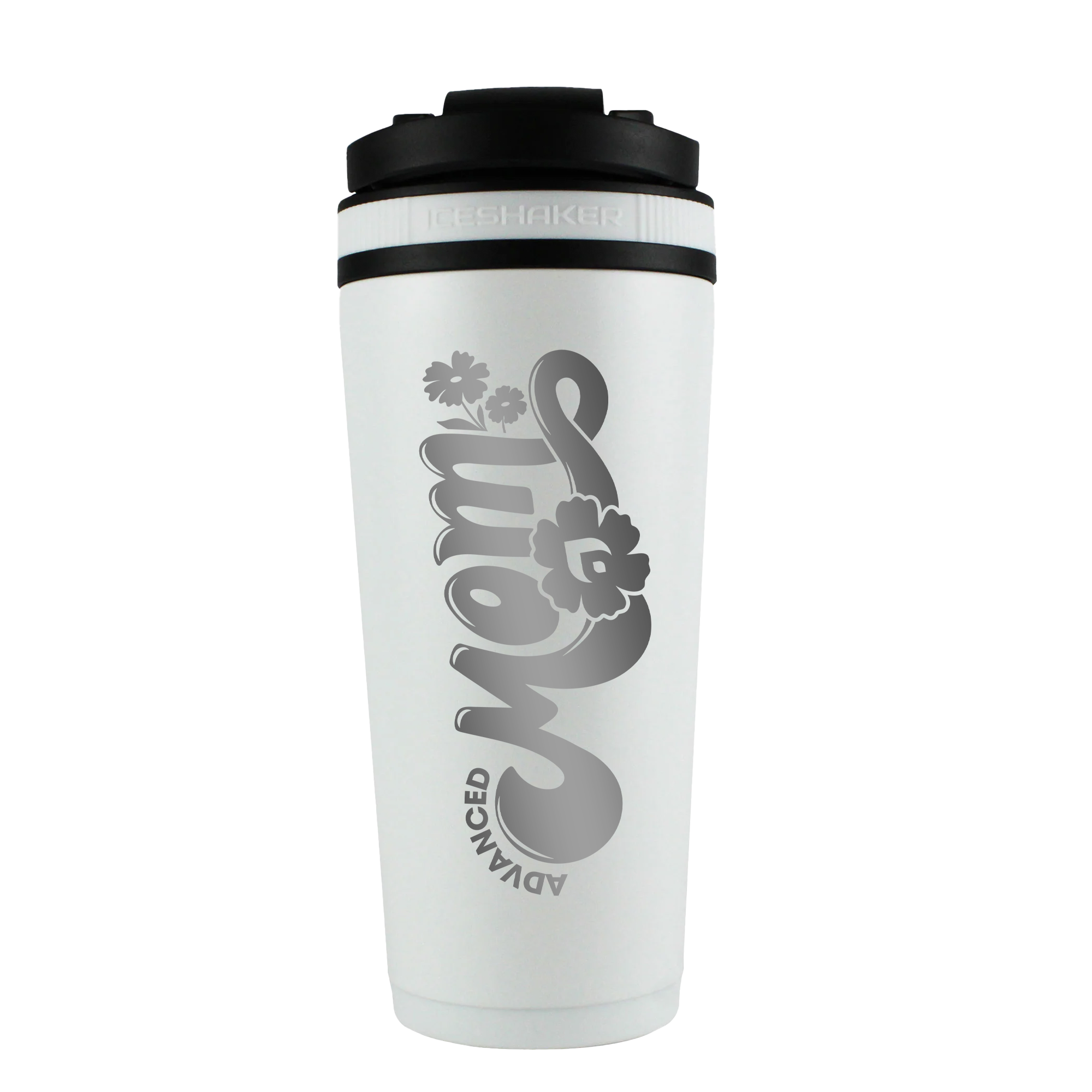 Advanced Mom 26oz Ice Shaker - White