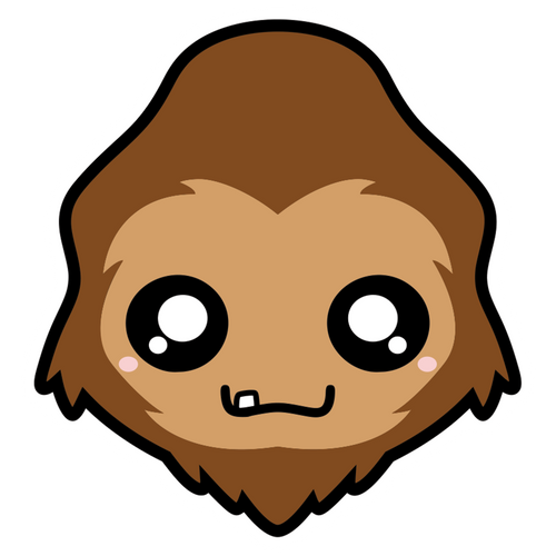 Bigfoot Head Sticker