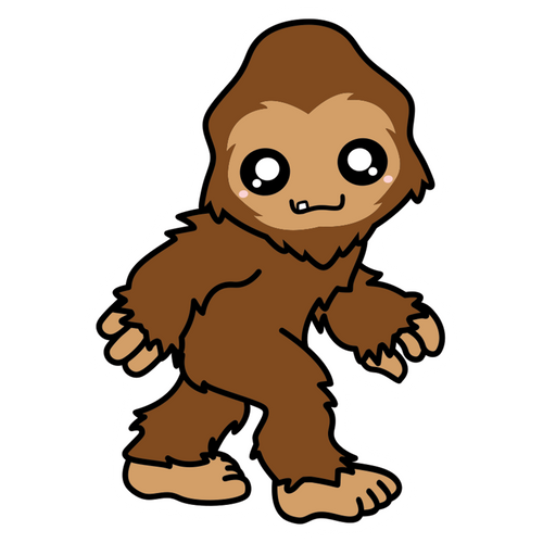 Bigfoot Walking Sticker