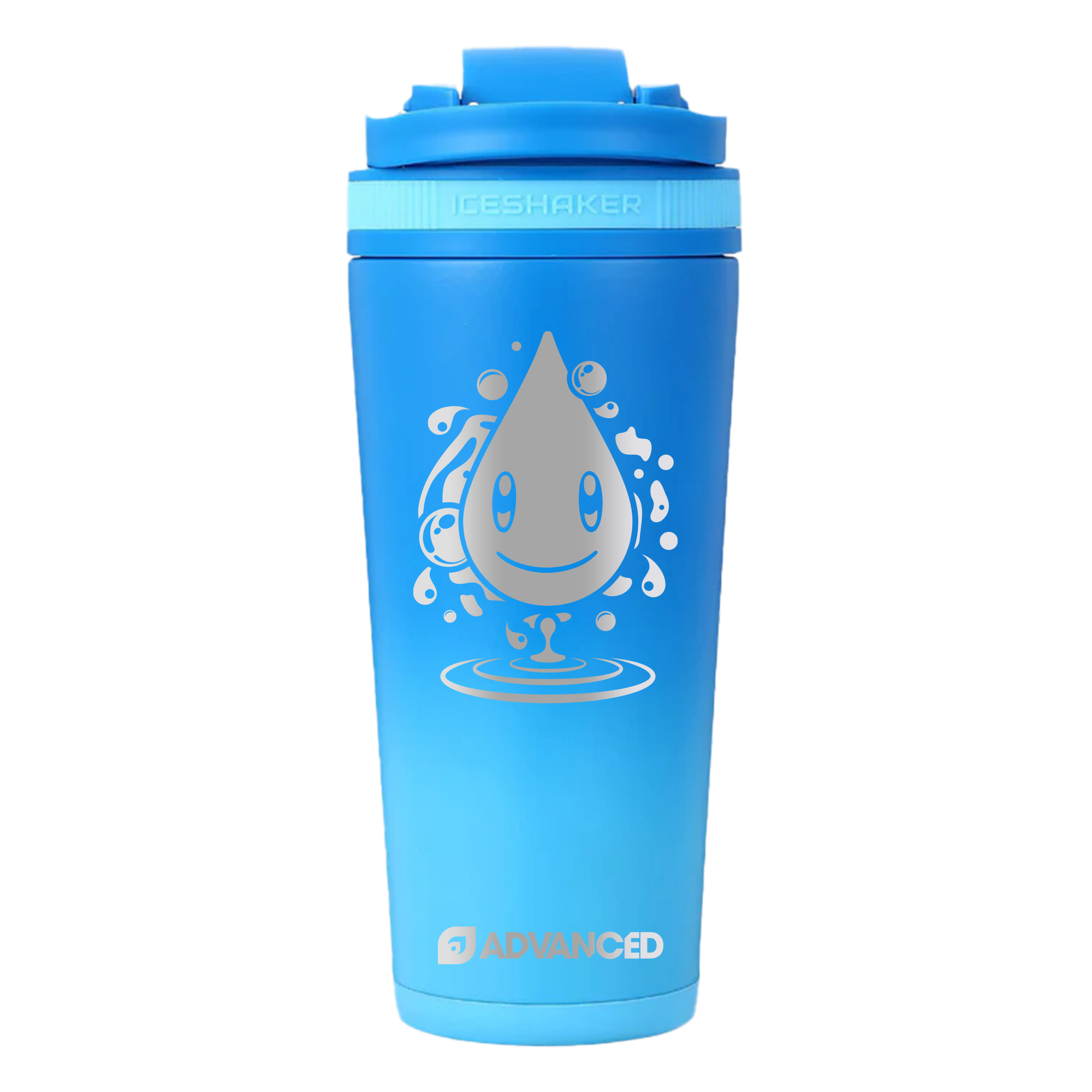 Blisy Water Type 26oz Ice Shaker - Blue Color Rush