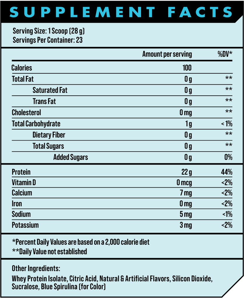 Clear Whey Isolate Protein - Blue Razz