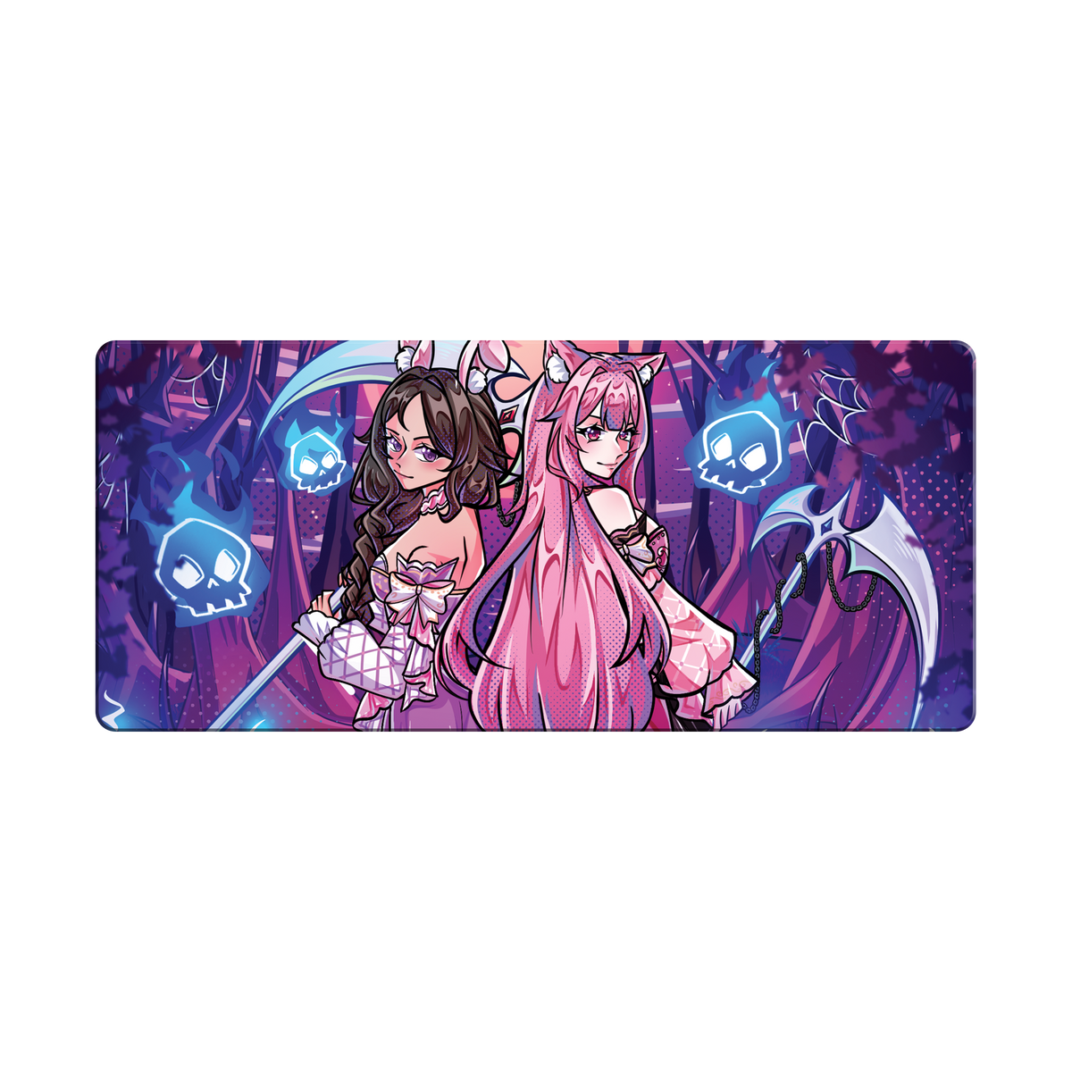 BunnyWinterLily Duo Deskmat