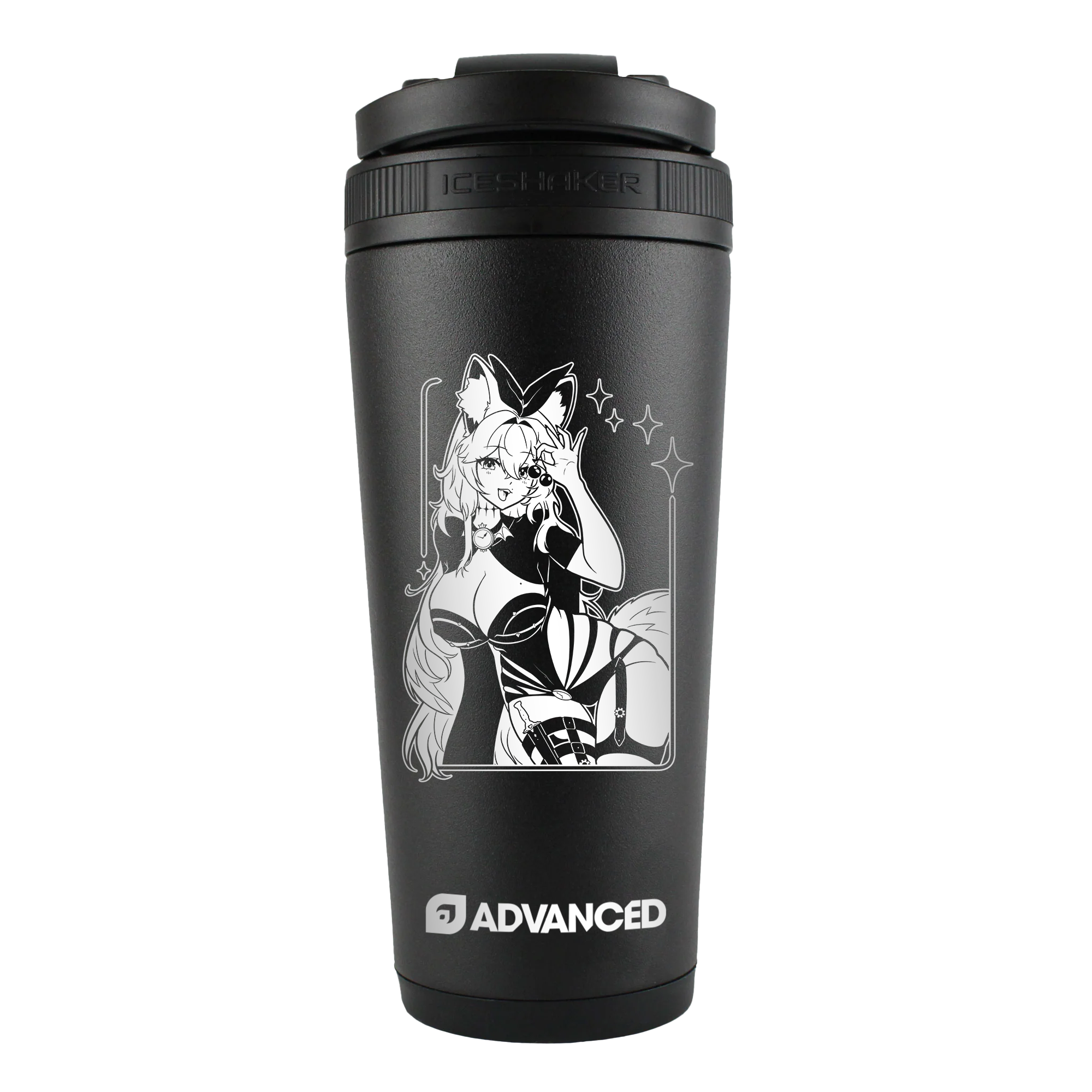 CherriGlitch Original 26oz Ice Shaker - Black
