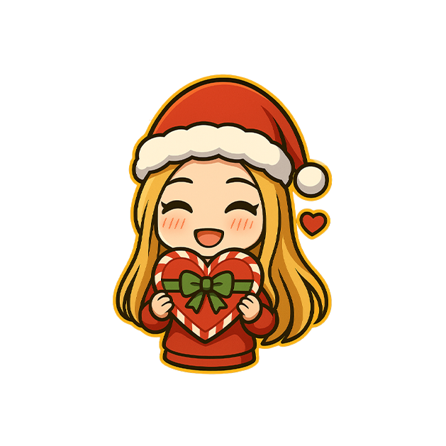 RedRoseSword's Christmas Heart Sticker