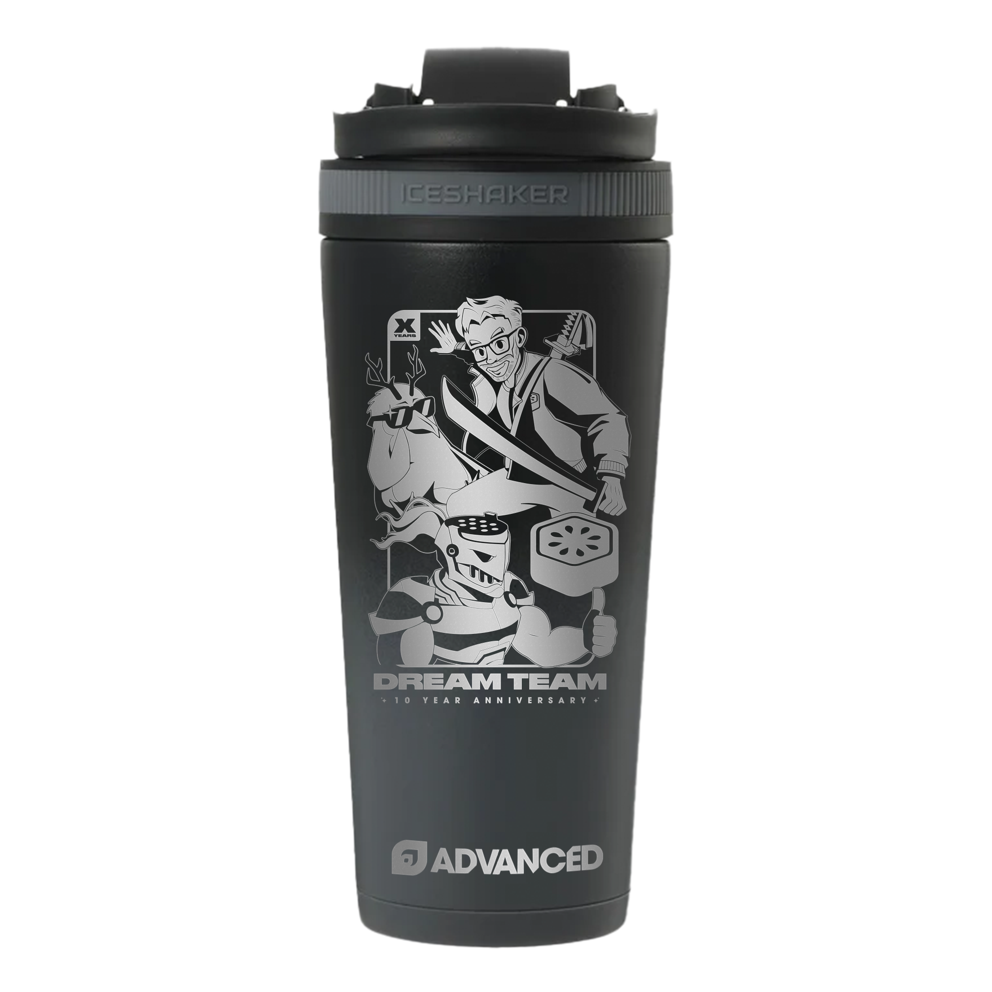 Dream Team 10-Year Anniversary 26oz Ice Shaker - Black Color Rush
