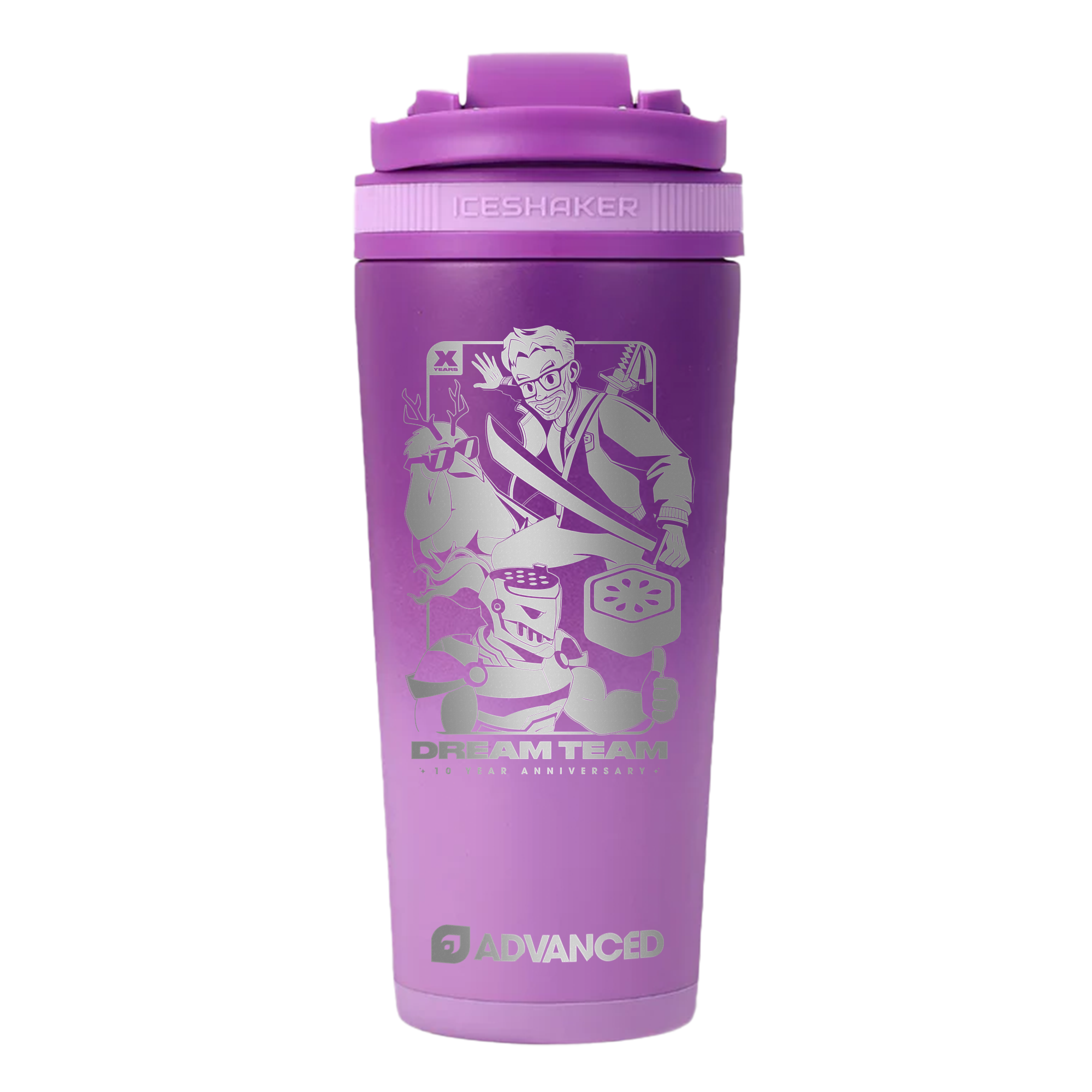 Dream Team 10-Year Anniversary 26oz Ice Shaker - Purple Color Rush