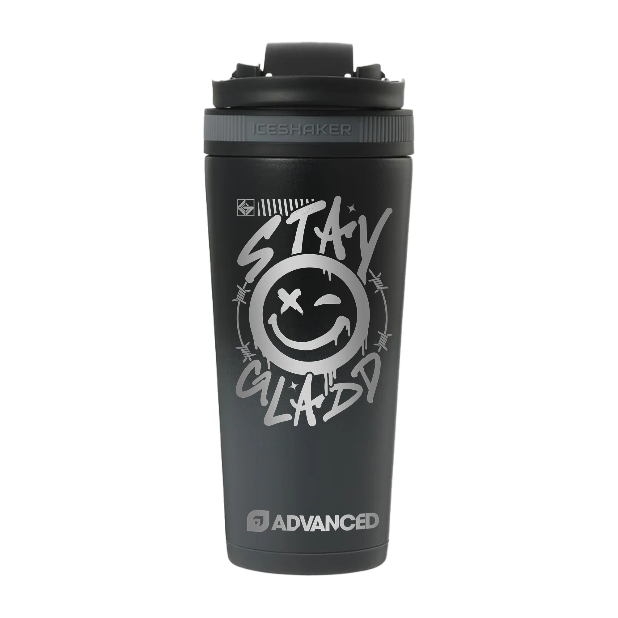 Stay Gladd Grey Ice Shaker - Limited Edition 26oz