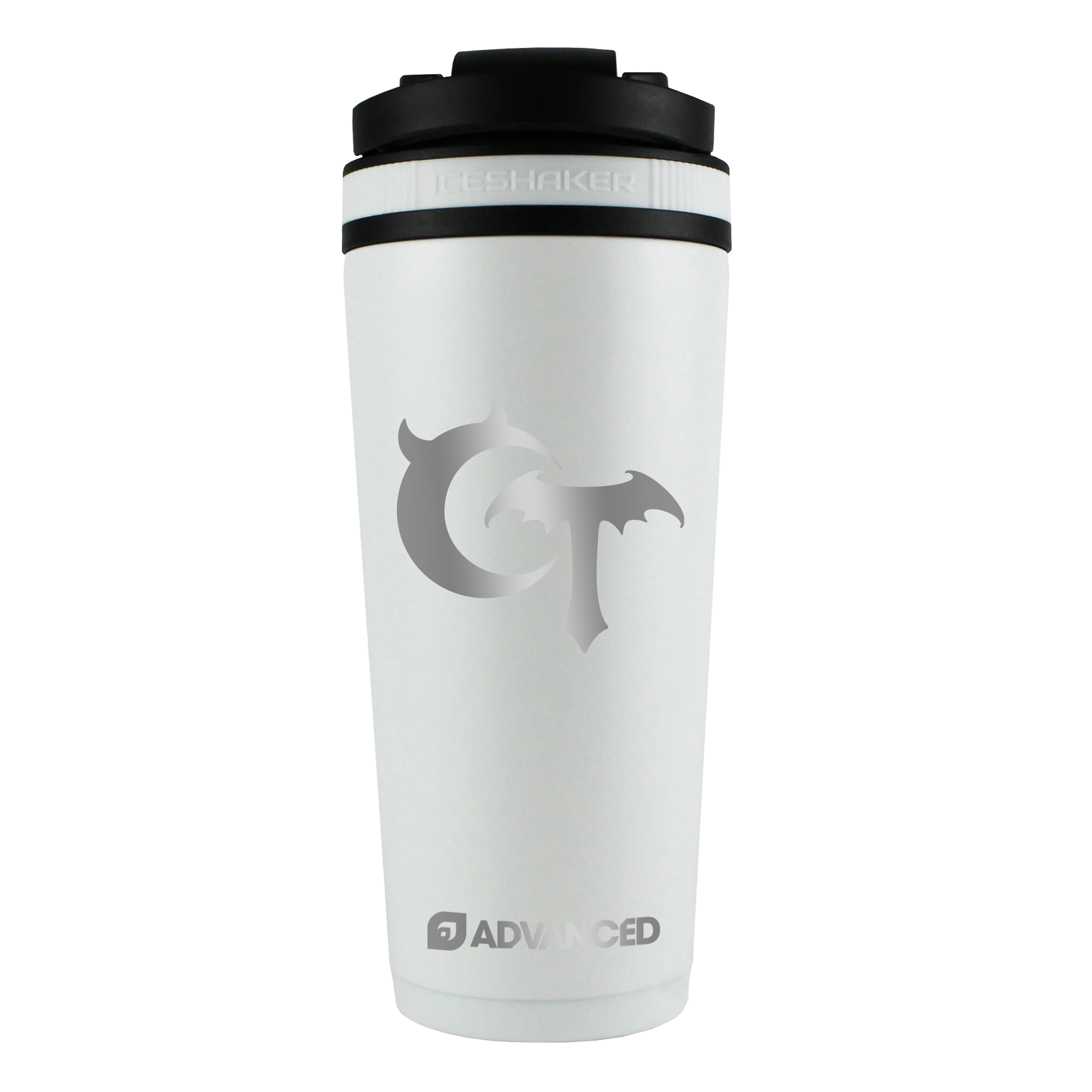 Ceratops Custom 26oz Ice Shaker - White