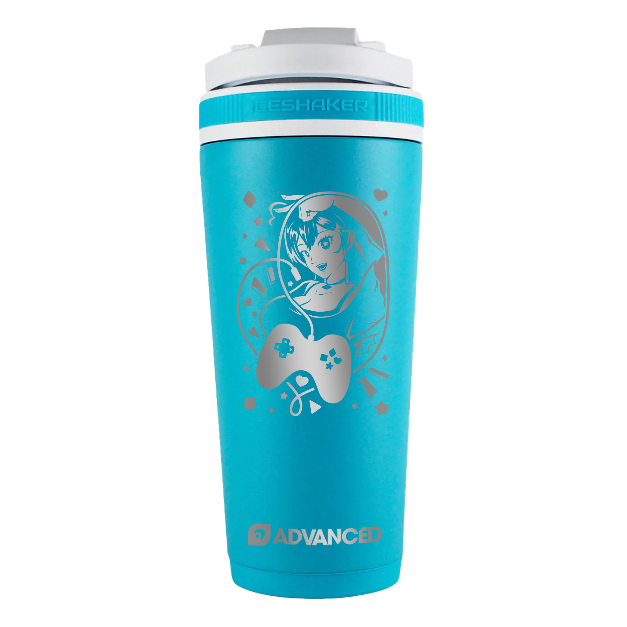 Mistie Custom 26oz Ice Shaker - Caribbean Blue