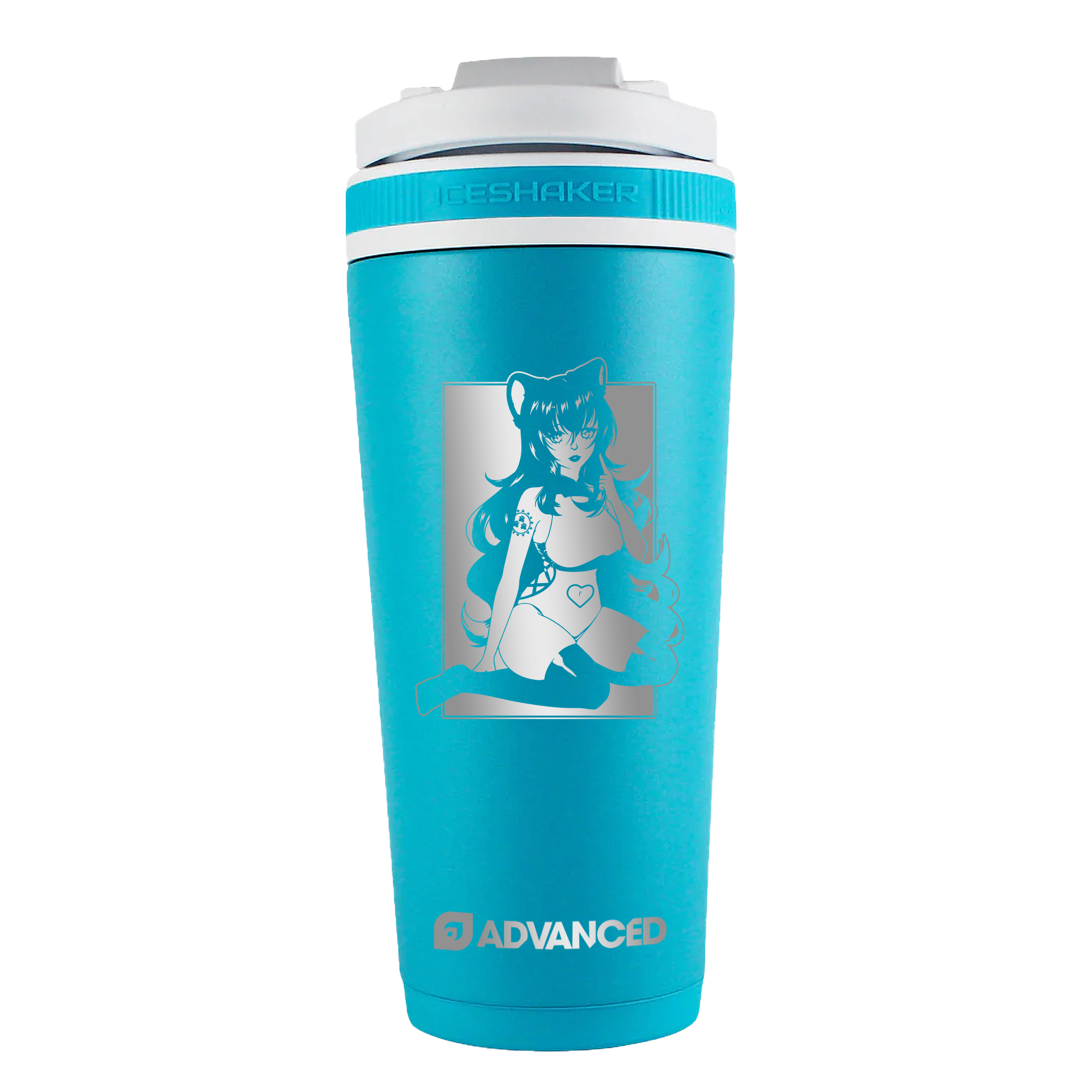 Cakeee Custom 26oz Ice Shaker - Caribbean Blue