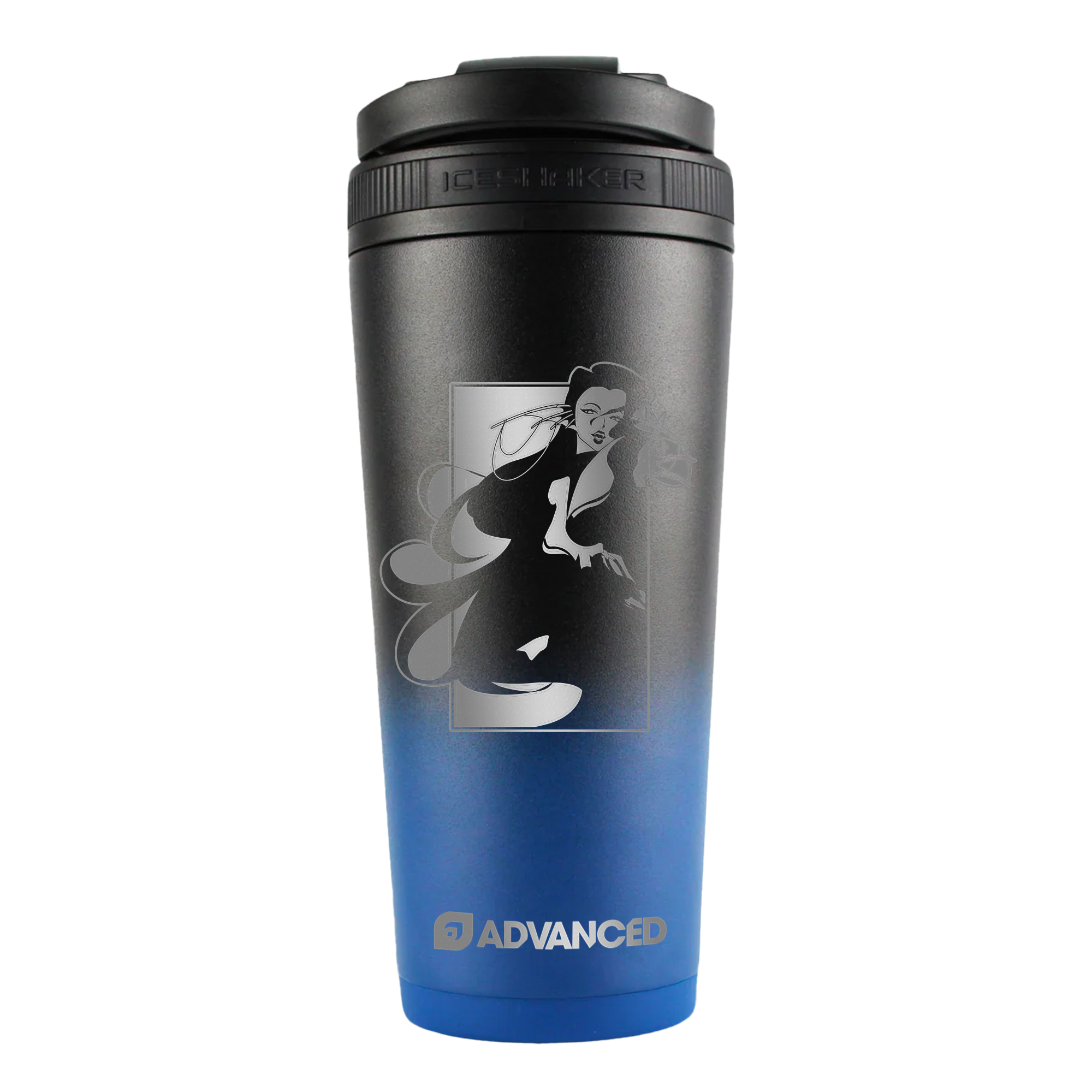 DeadlyDesiree Custom 26oz Ice Shaker - Navy Black Ombre