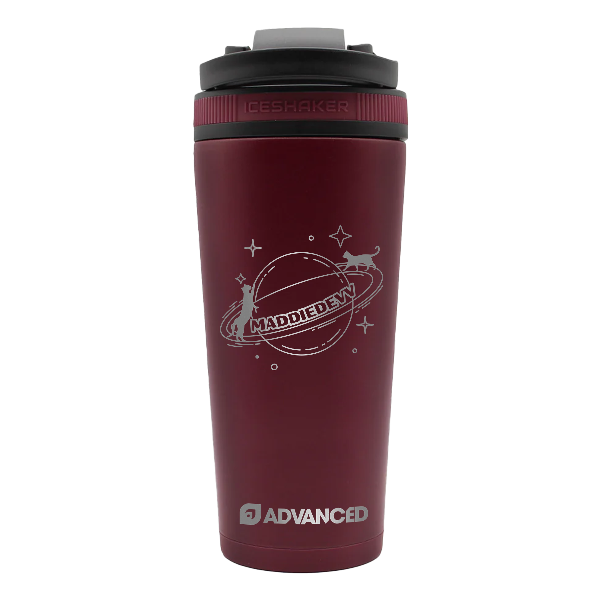 MaddieDev Custom 26oz Ice Shaker - Maroon