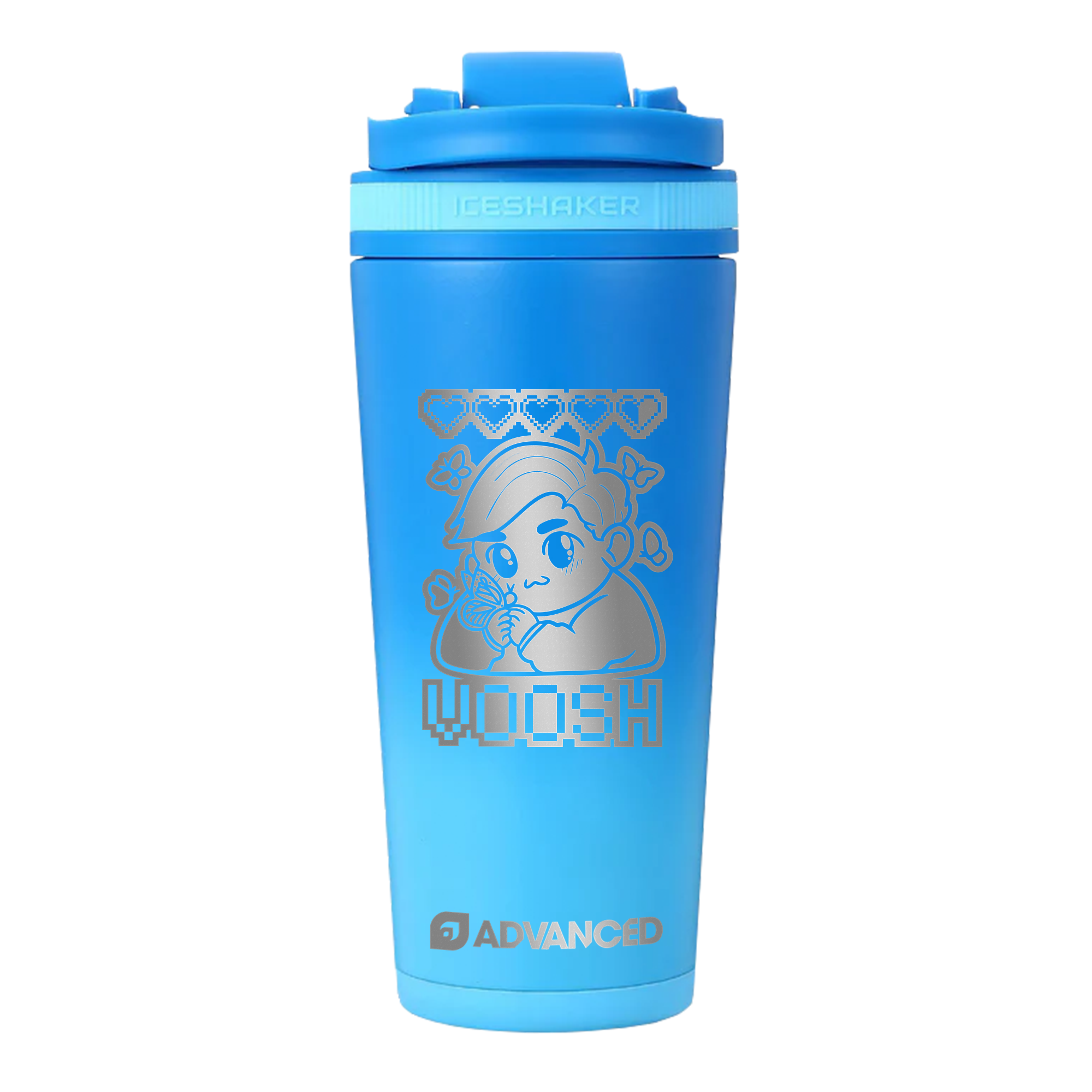 Voosh Custom 26oz Ice Shaker - Blue Color Rush