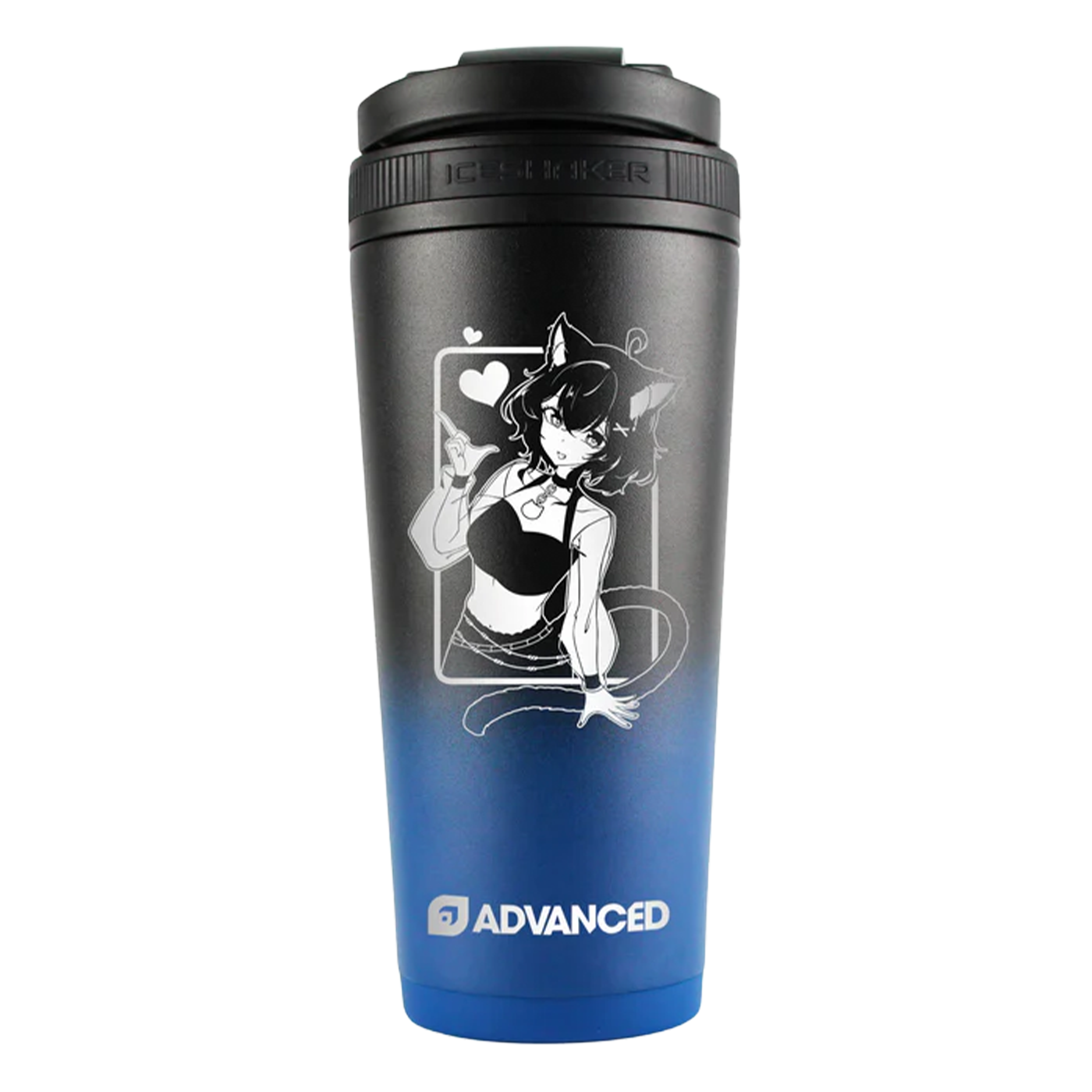 Tsunamicat ADVANCED 26oz Ice Shaker - Navy Black Ombre