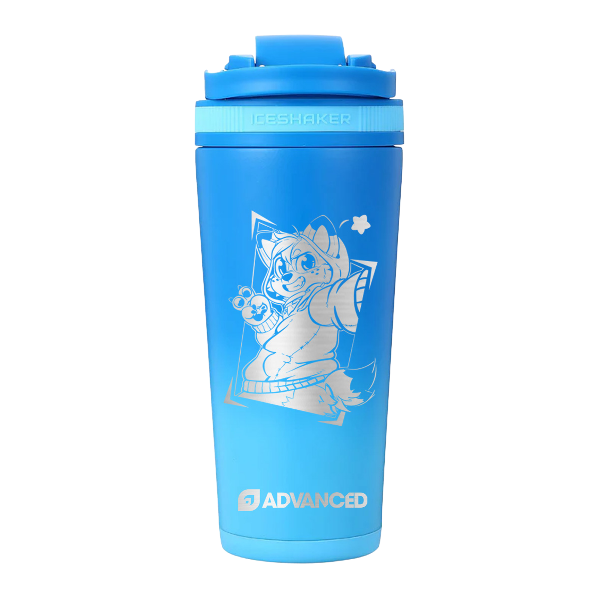 Corgi Cam Custom 26oz Ice Shaker - Blue Color Rush