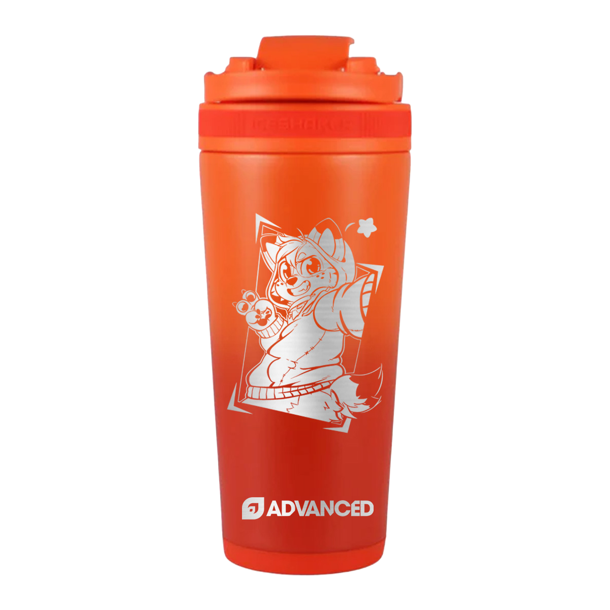 Corgi Cam Custom 26oz Ice Shaker - Orange Color Rush